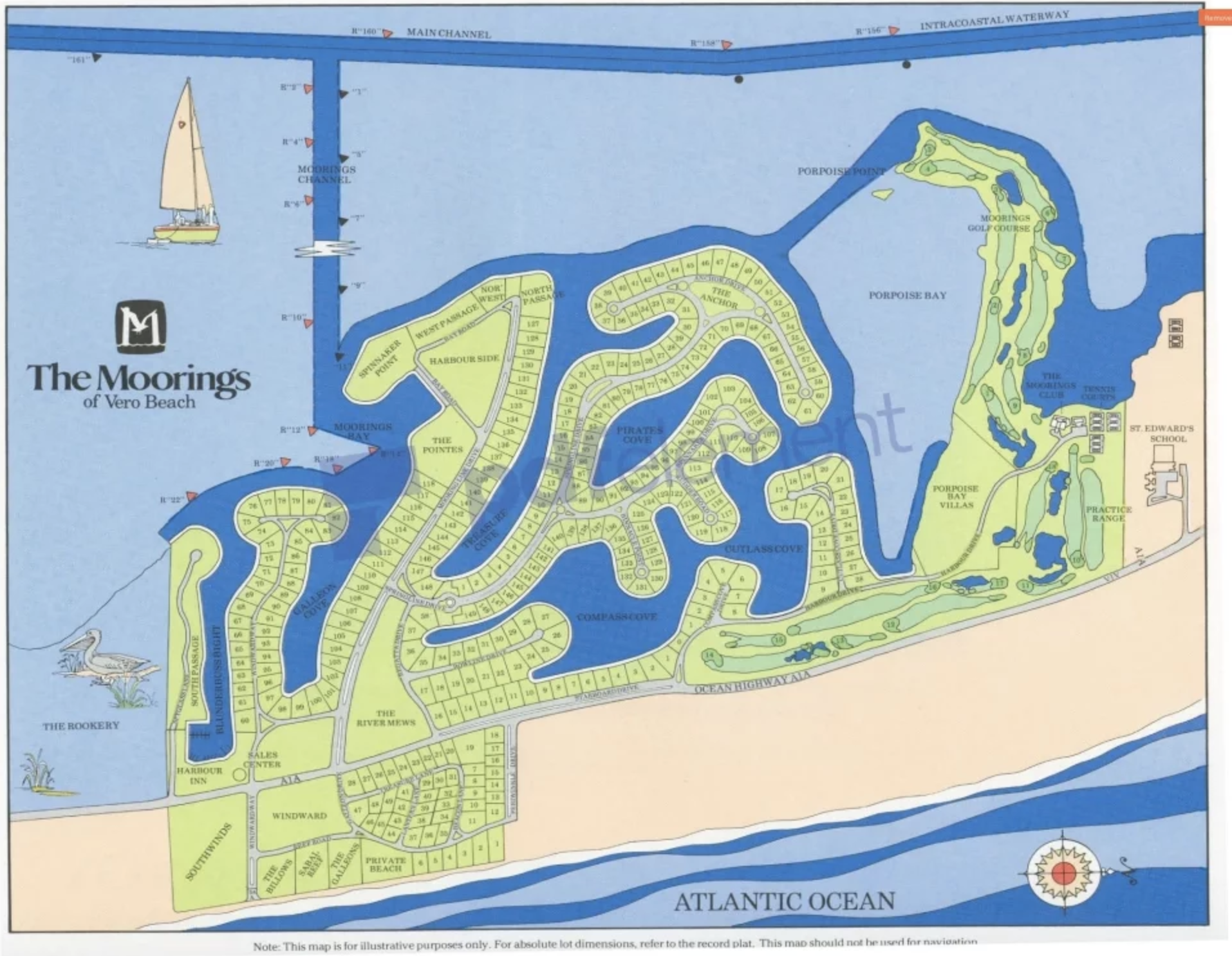 Map of the Moorings property